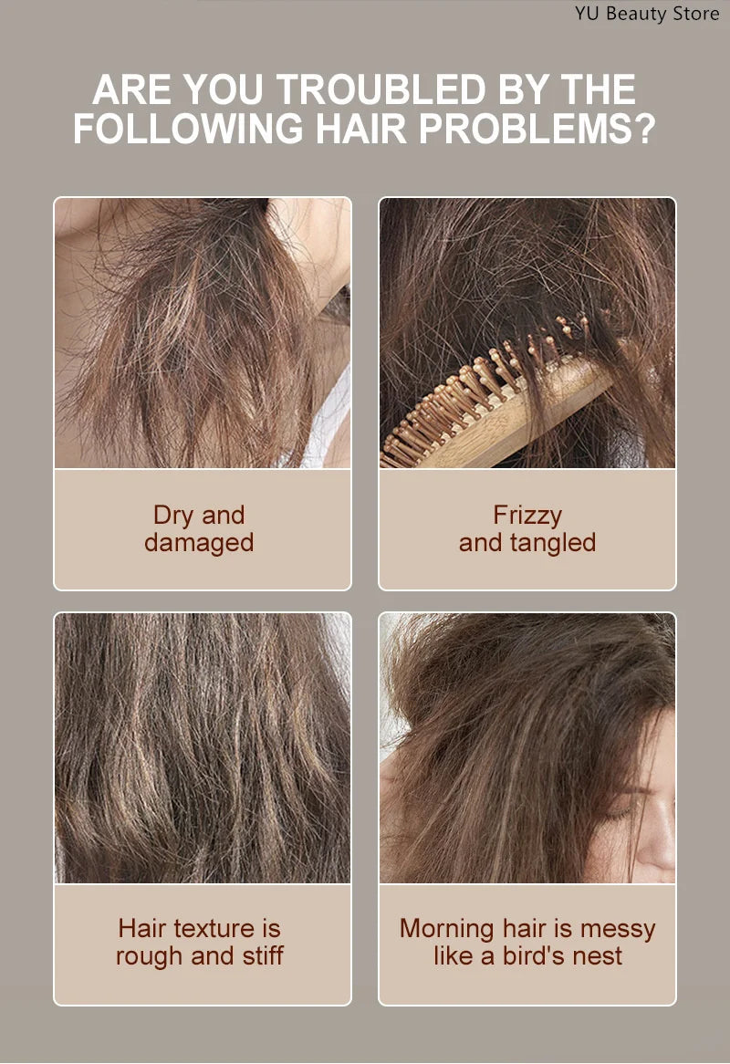 Purple Repair Hair Mask Keratin Deep Nourishing Dry Frizzy Damaged Treatment Collagen Magical 5 Second Soft Shiny Care 200ml