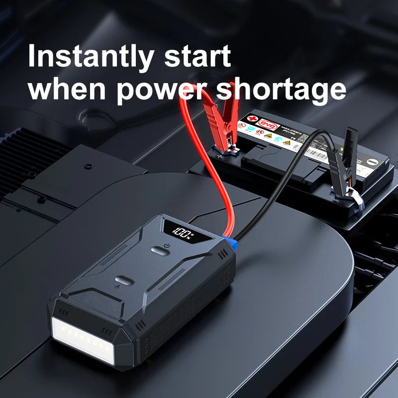 Portable Car Battery Jump Starter – Emergency Booster & Power Bank