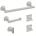 Bathroom Hardware Set Accessories Wall Mounted Stainless Steel Towel Bar Towel Ring Toilet Paper Holder Hook Bathroom Kit