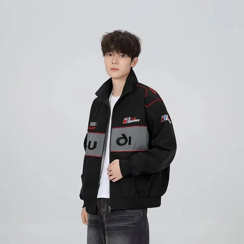 2026 New Audi Logo Jacket - Motorcycle Racing Suit - Motorcycle Riding Jacket for Men - Jacket