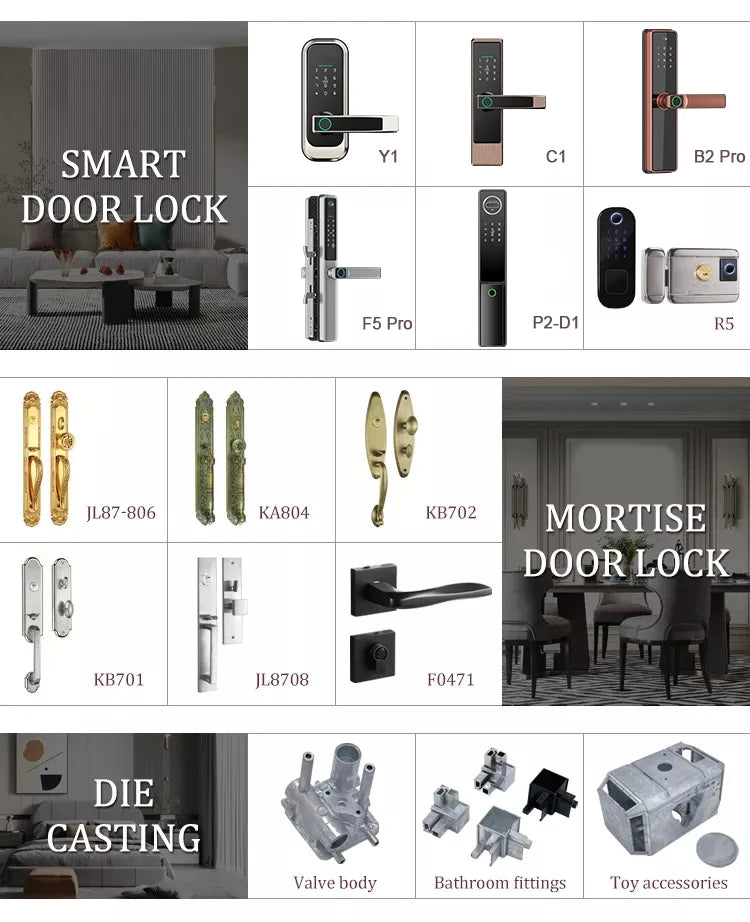 Smart Lock with Video Intercom Camera Facial Recognition Fingerprint Password Palm Vein Authentication Automatic
