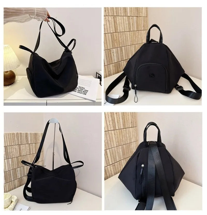 Women's Casual Nylon Large Capacity Shoulder Bag with Pocket, Casual Style for Daily Use, Sports, Travel, and Outdoor Activities