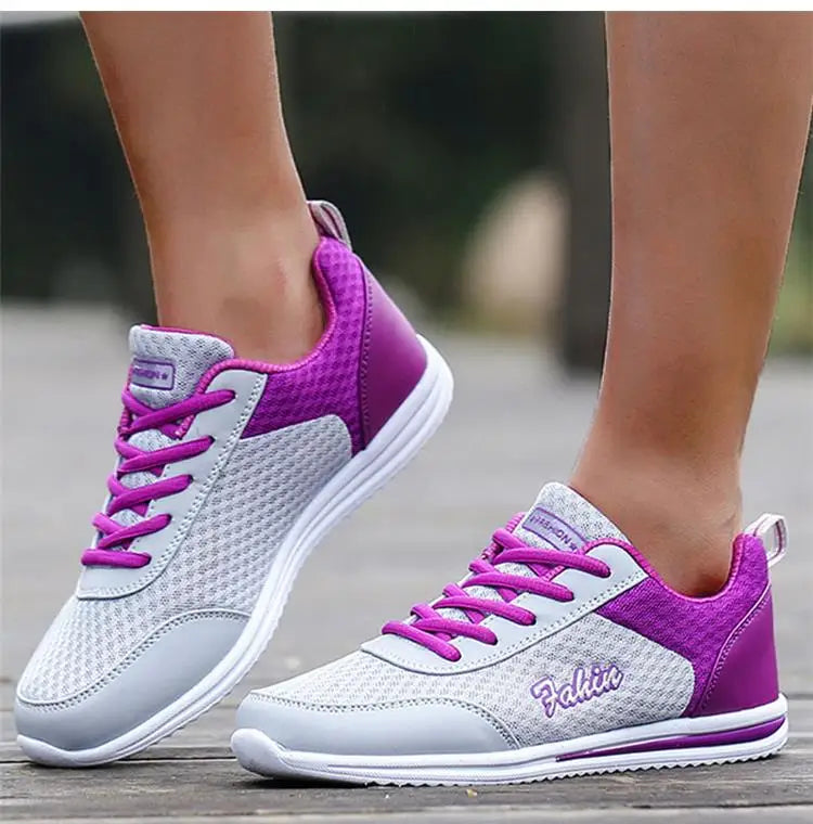 Sneakers Shoes Woman Fashion Lace Up Female Sneakers Breathable Women's Sports Shoes Comfortable Footwear Women's Shoes Sale