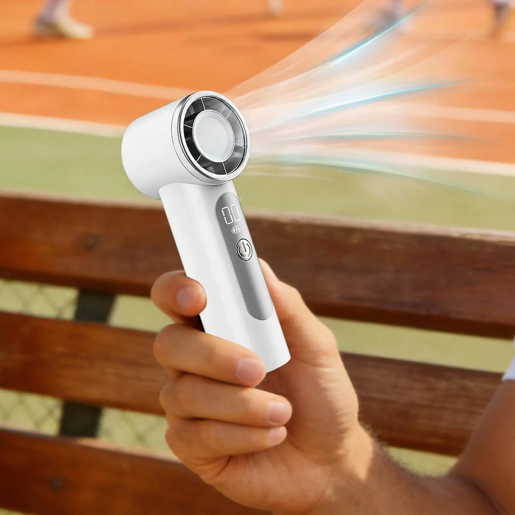 Air Cooler High-speed Handheld Fan Quiet Operation Waterproof USB Rechargeable Fan Long-lasting Strong Wind Fan Desktop