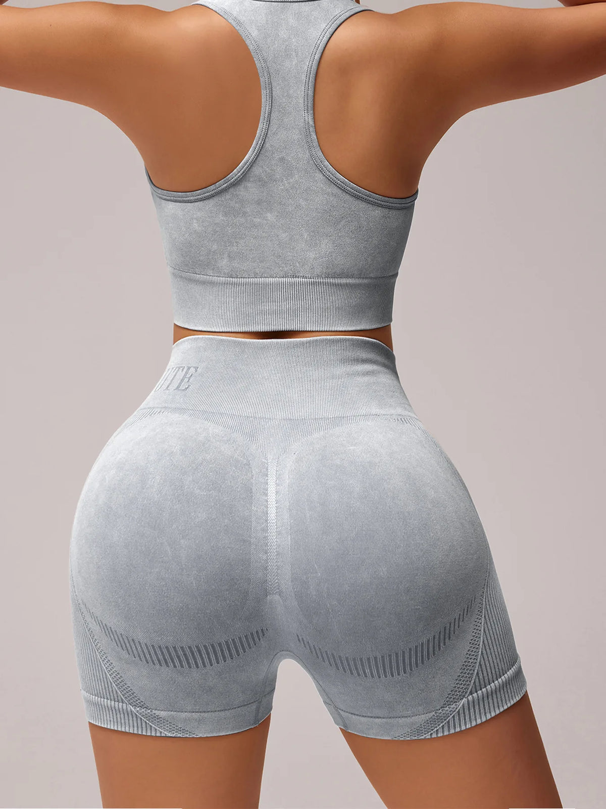 Women Sand Wash High Waist Tummy Control Butt Lifting High Stretch Slim Yoga Shorts Wear Outside Run Gym Workout  Sports Pants