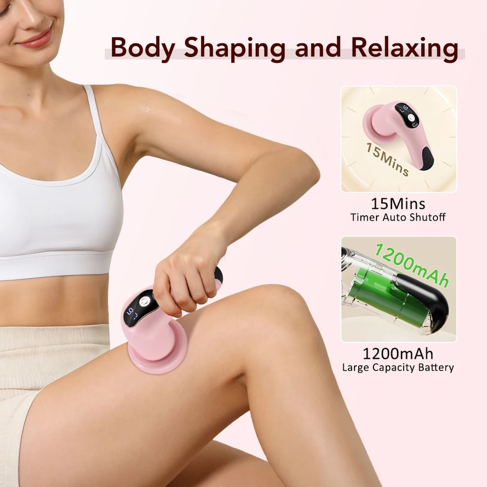 5 IN 1 Electric Fat Burner Body Slimming 6 Level Vibration Massage Anti Cellulite Portable Abdomen Massager Waist Leg Shaping
