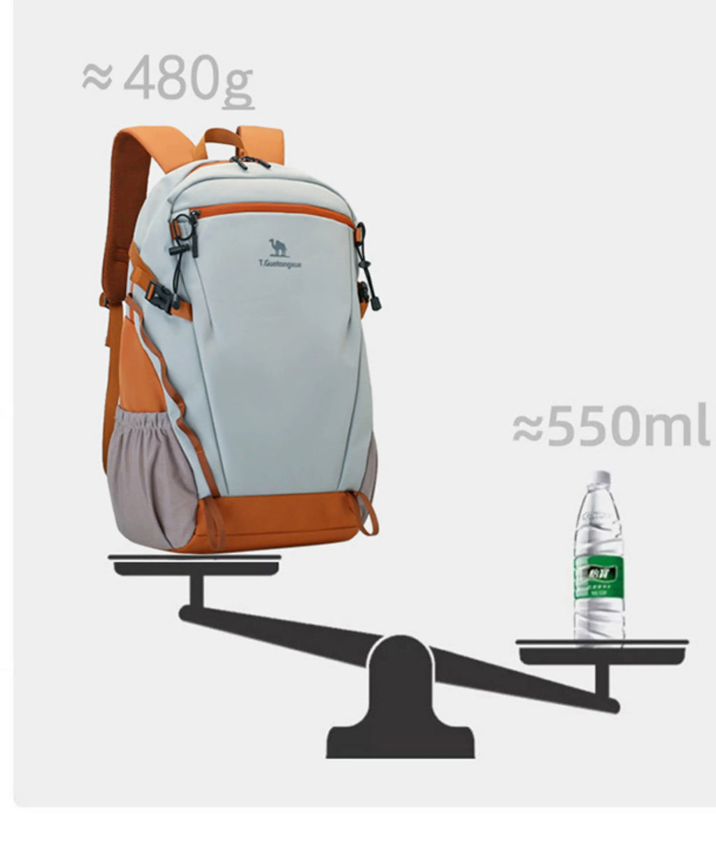 Men's Outdoor Large Capacity Backpack Travel Bag Women's Casual Hiking Bag Waterproof Lightweight Double Shoulder Bag