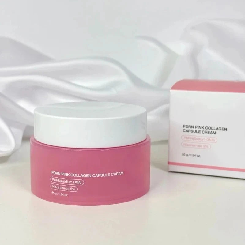 Korean Skincare 55g PDRN Pink Collagen Capsule Cream 5% Niacinamide Hydrolyzed Collagen Hydrating Glow Elasticity Care