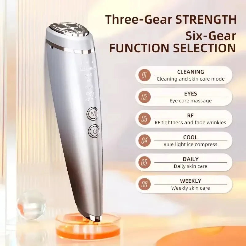 Home Beauty Instrument High Frequency Lifting Machine RF Face Massager Skin Care Tool for HIUFU Facial Lifting and Eye Tightenin