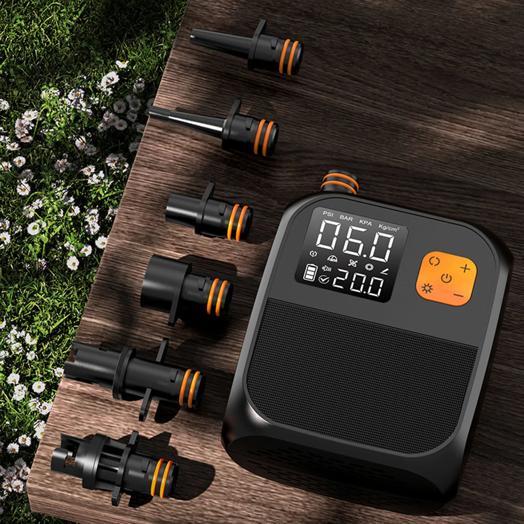 SUP Air Pump Rechargeable Paddle Board Pump 25PSI Portable Electric Pump for Inflatable Stand Up Paddle Board Kayaks Boats