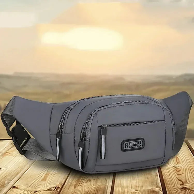 Crossbody Bag Outdoor Sports Multi Functional Waterproof Waist Bag Canvas Fit Mobile Waist Bag With Large Capacity For Men Women