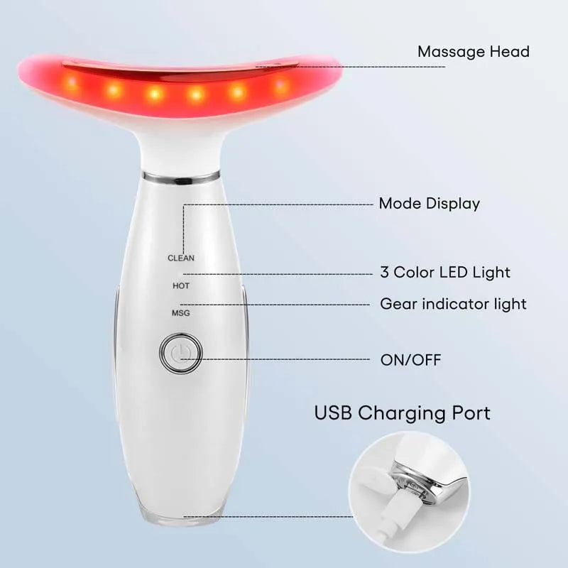 Most Popular Anti-aging Skin Care Wrinkle Remover Beauty Tools Neck Lifting Device Face Massager Face and Neck Lifting Massager