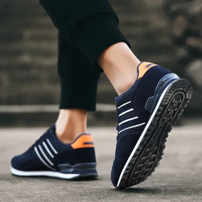 High Quality Men's Sneakers Leather Casual Shoes Autumn 2025 New Breathable Men Shoes Tenis Male Flat Shoe Zapatillas Hombre