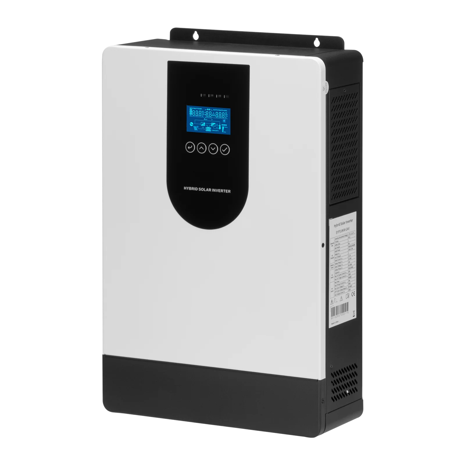 4kw Hybrid On-Grid Off-Grid Solar Inverter System WIFI GPRS Pure Sine Wave Single Phase Output 220V String Inverter
