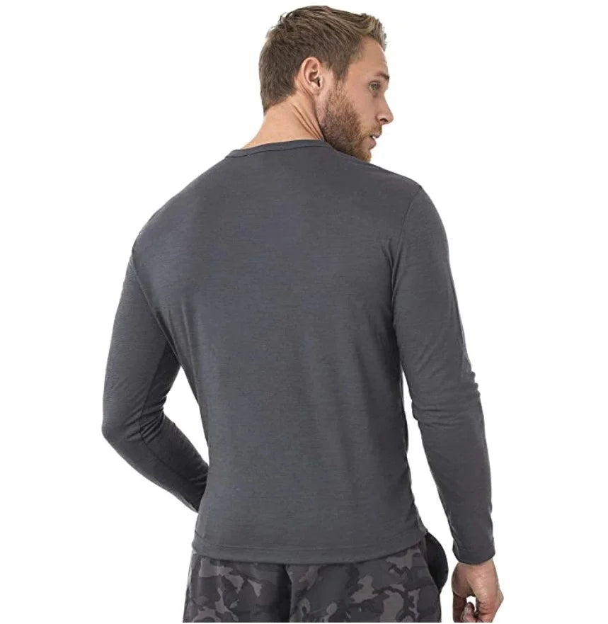 100% Merino Wool Thermal Underwear Men Merino Wool Base Layer Shirt 240G Winter Warm Wicking Breathable Anti-Odor USA Size