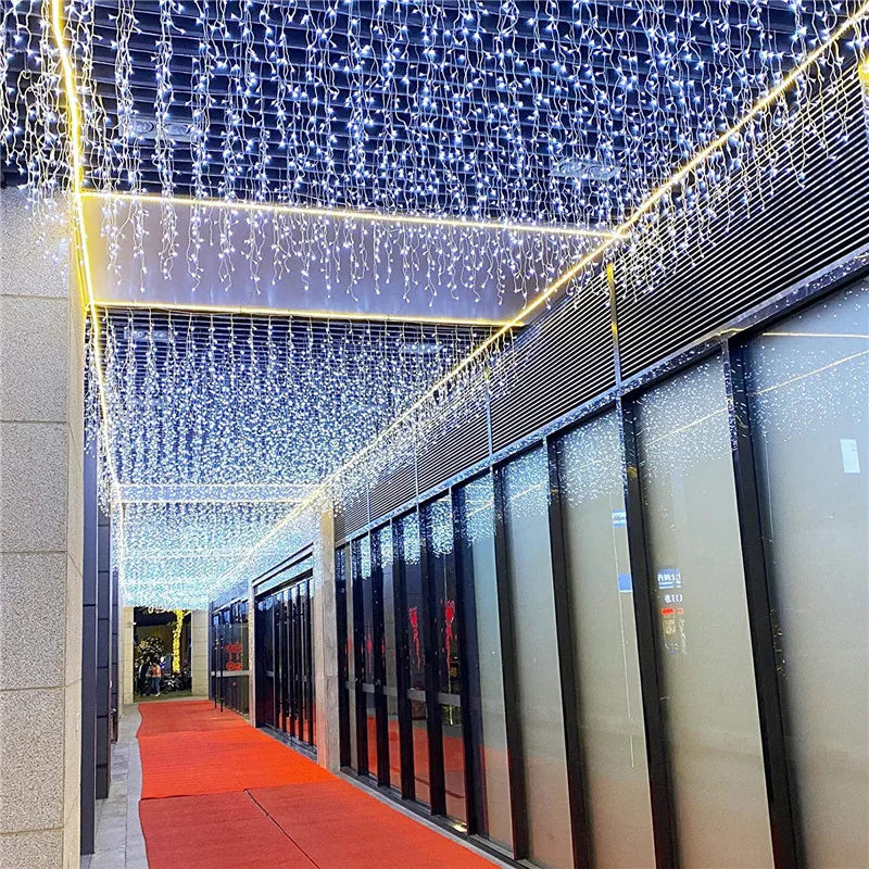 Outdoor LED String Lights Garland 2M 10M Waterproof Fairy Light Festoon Lamp Wedding Party Holiday Gardening Decoration Light