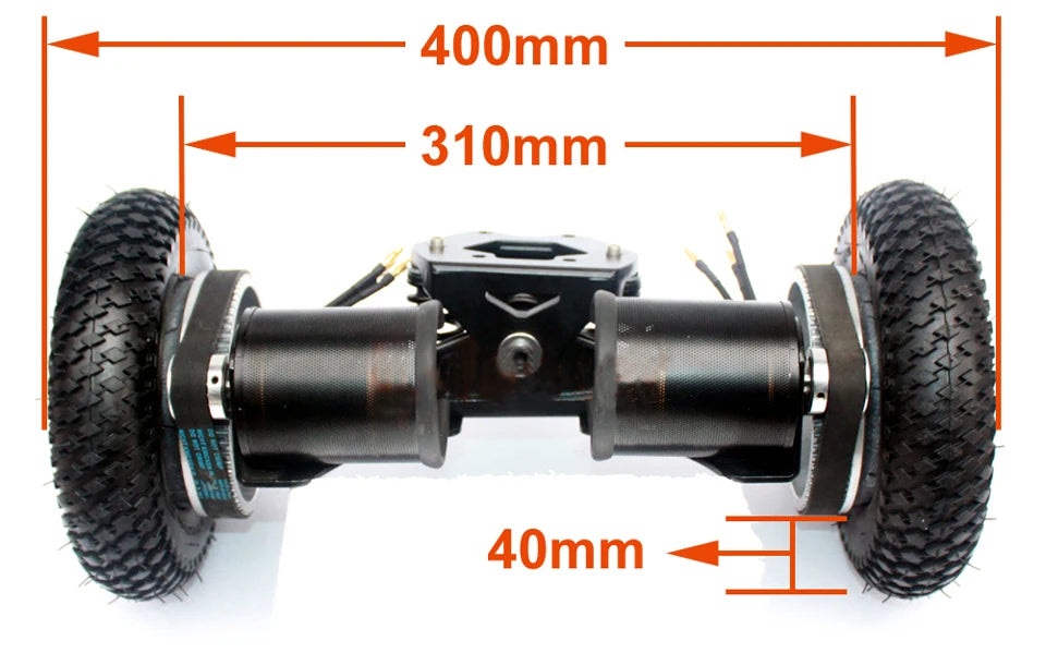 Off Road Electric Skateboard Truck Mountain Longboard 11 inch Truck Wheels Combo kiteboarding Truck Inflatable rubber tire wheel