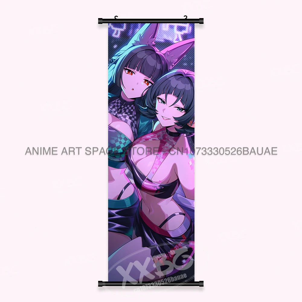 Game Home Decoration Scrolls Pictures Anime Wall Art Canvas Hanging Painting Bedside Background Posters For Zenless Zone Zero