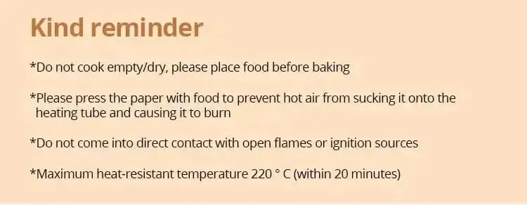 50Pcs Air Fryer Disposable Paper Non-Stick Airfryer Baking Papers Round Air-Fryer Paper Liners Paper Kitchen Accessories