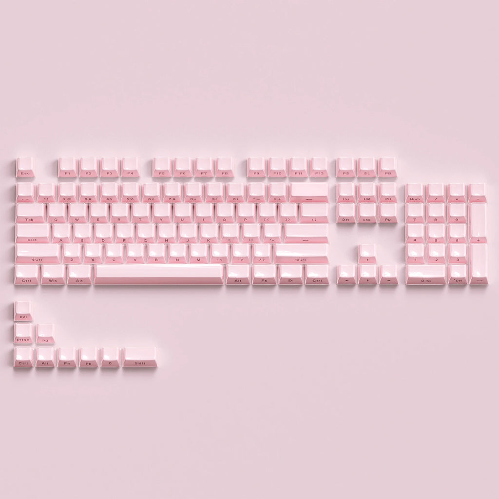 XVX Jelly Crystal Keycaps Side Print Pink/Blue 113keys Double Shote DIY Mechanical Keyboard OEM Profile Translucent Keycaps