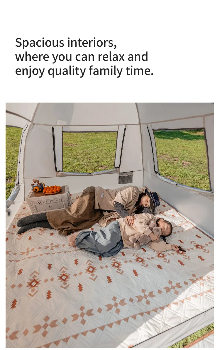 Naturehike Ango S  3 4 Person Tent Outdoor Automatic Tent Family Waterproof Park Tent One-Touch Tent Portable Sun Shelter Tent