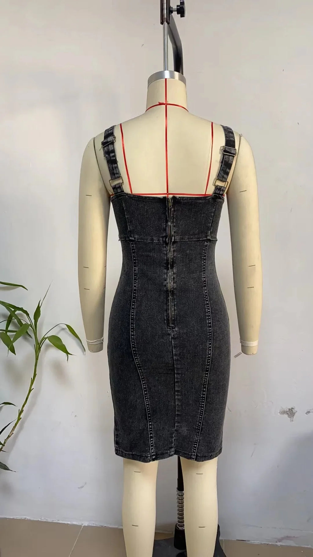 Sundress Women Denim Sheath Dresses Sexy Streetwear Sleeveless Distressed Backless Zipper Slip Dress 2025 Summer Vestidos