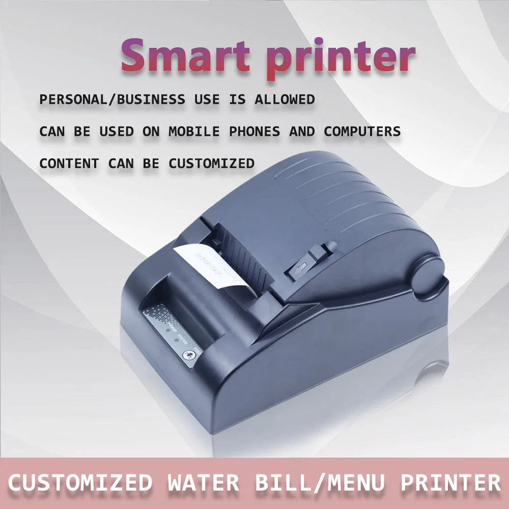 USB Thermal Receipt Printer POS Printer for Gold Densitometer Paper Width 58mm，Printing Speed 90mm/s