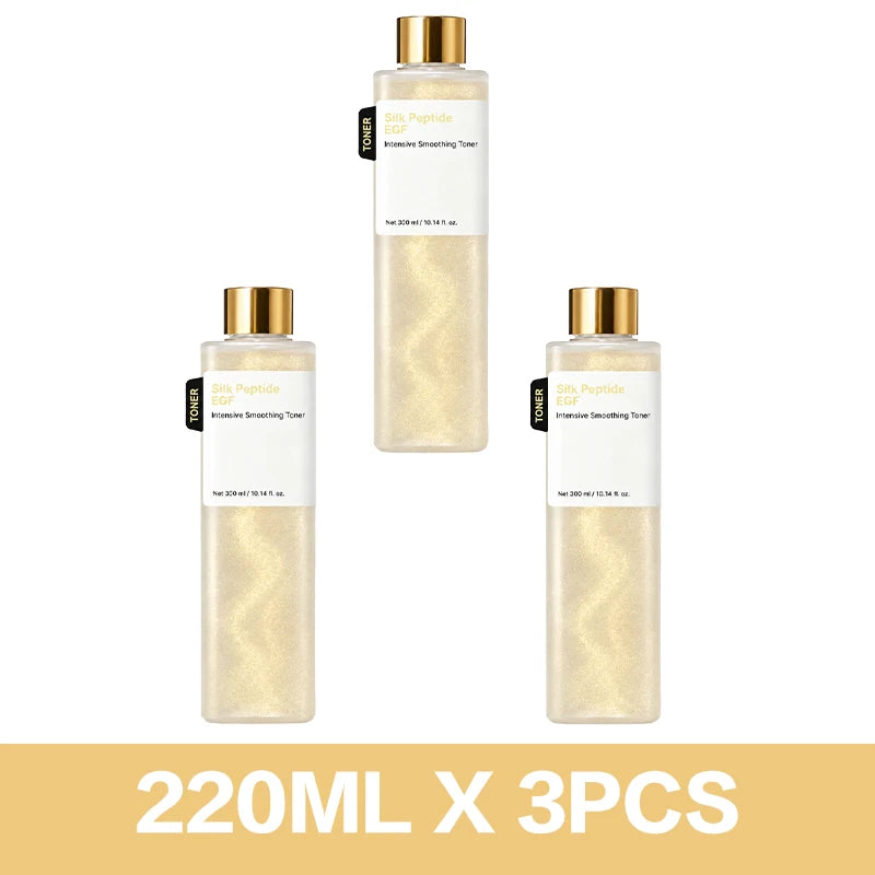 EGF Silk Peptide Toner 220g Hydrate Facial Essence Water Revitalize Improve Rough Skin Revitalize Refreshing Non-sticky Texture