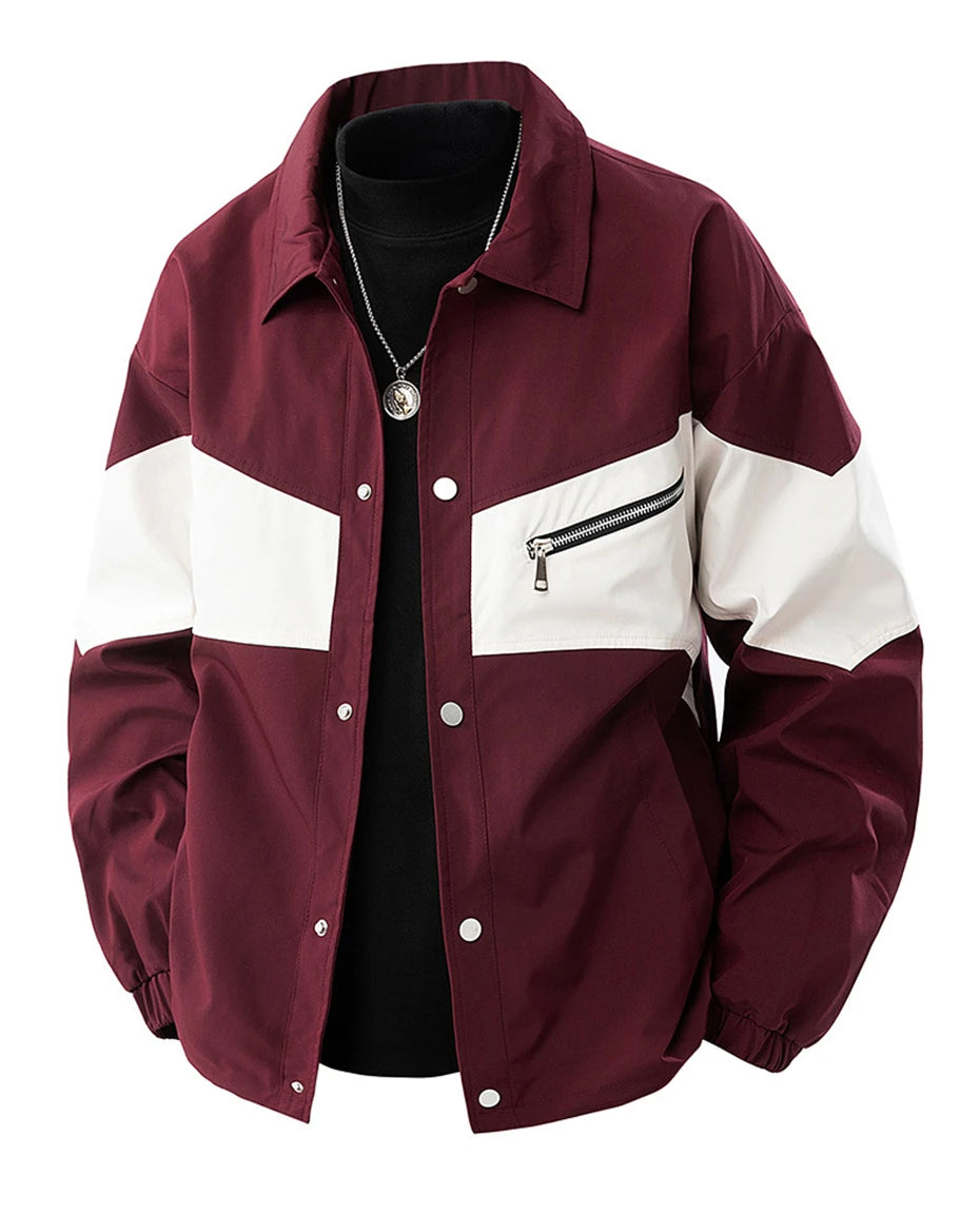 8XL Plus Size Jacket Men Patchwork Coat Spring Autumn Fashion Casual Patchwork Cargo Jacket Male Big Size Outerwear
