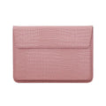 Crocodile Leather Flip Laptop Sleeve For Macbook Neo 13 2026 14 15 16 11 12 Inch HP Lenovo Notebook Pouch Unisex Envelope Sleeve