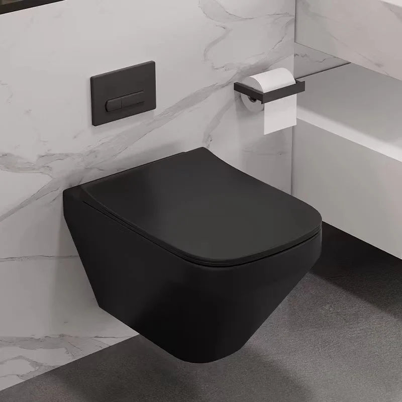 Sanitary Ware Matte Color Concealed Water tank Bathroom Floating Hanging Closet Wall Hung Toilet