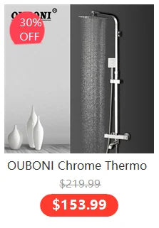 OUBONI Brush Gold Bathroom Shower Systerm Bathtub Faucet Wall Mount Golden Plated 2 Ways athtub Mixer Shower Set Mixer Tap