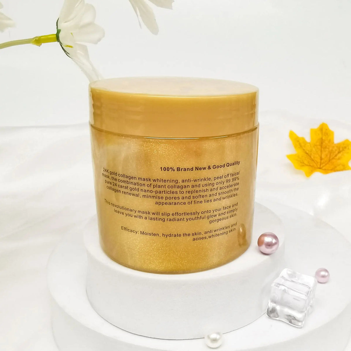 250g 24K Gold Collagen Repair Sleeping Facial Mask for Firming, Hydration, and Moisturizing Face Cream Apply-on Mask Skincare
