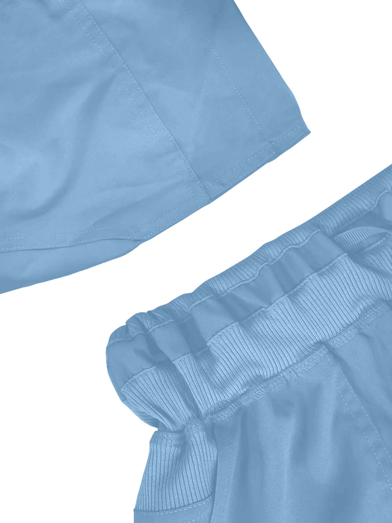 ‌Women's Casual Shorts - Elastic Waistband with Drawstring, Slant Pocket Design, Ideal for Summer & Outdoor‌