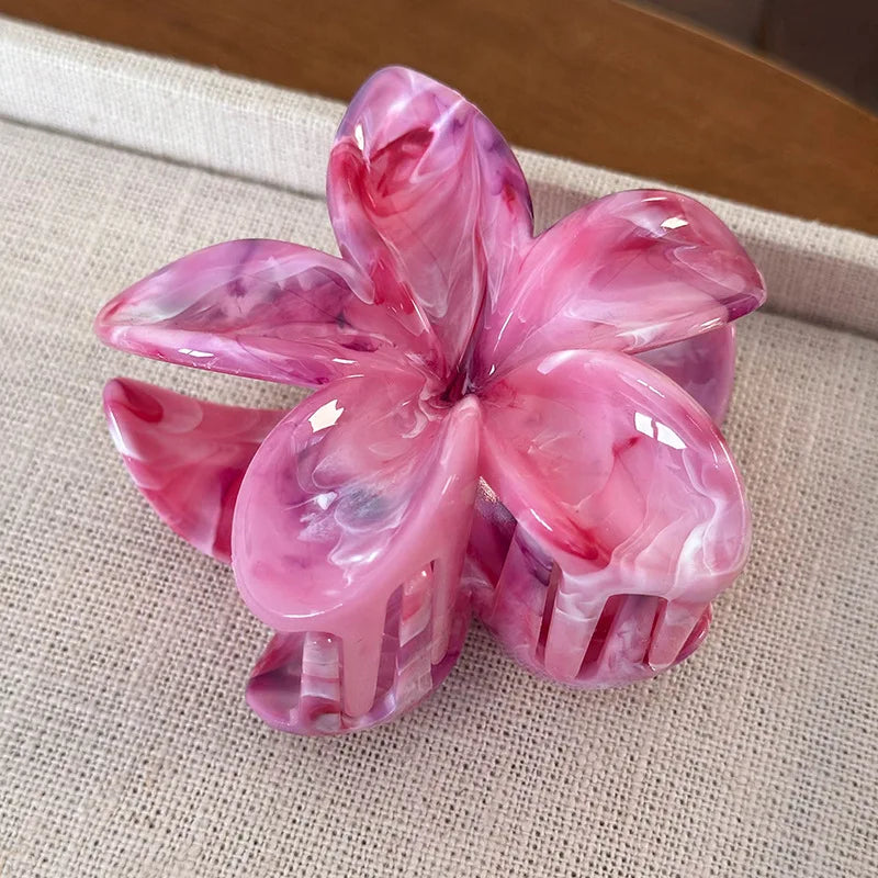Flower Hair Claw Clip for Women Fashion Hair Clips Crab Clamp Barrettes Girls Hair Accessories Summer Shark Hairpin Headwear 1pc
