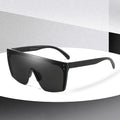 Men's sunglasses Mirrored Oversized Rimless Sun Glasses for Men Women Flat Top Shield Wrap Square UV400