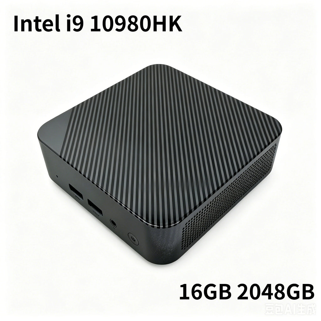 Intel Core i9 10980HK Mini PC 16GB DDR4 512GB M.2 NVMe SSD Triple 4K Output WiFi6 BT5.2 Silent Cooling Office Home Desktop Pro