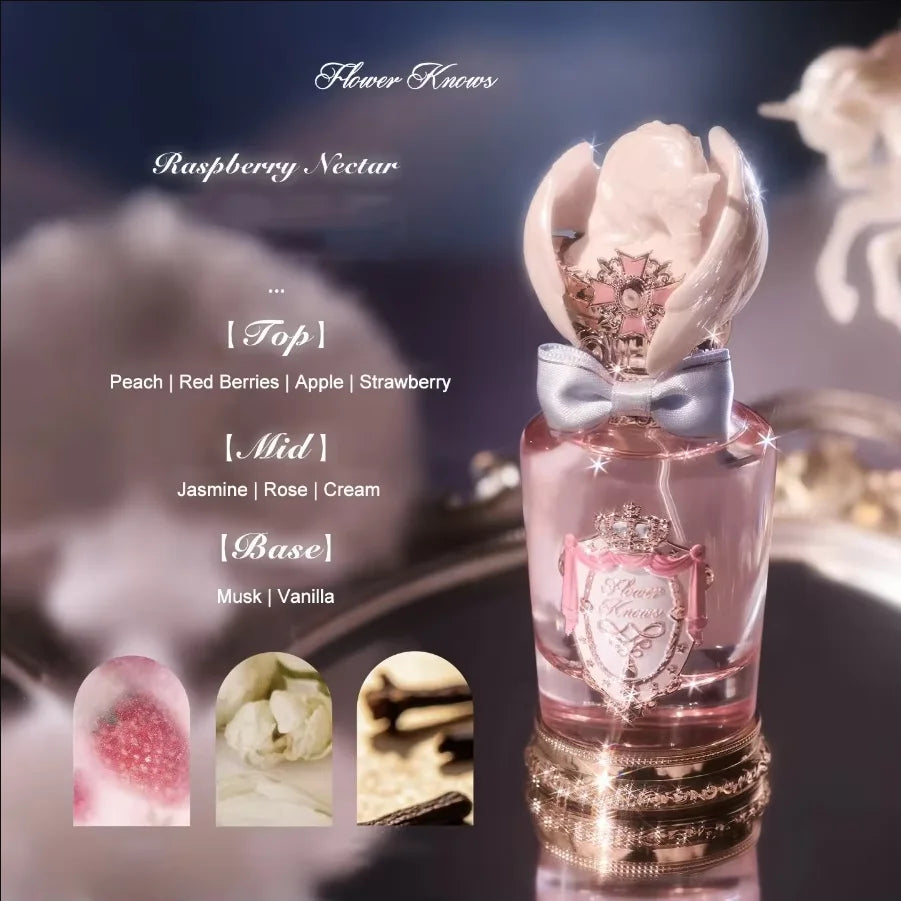 Flowerknows Eau De Parfum The Strawberry Cupid Perfume 1.7 oz / 50ml Lasting Women's Floral Gourmand Perfume for Women for Gifts