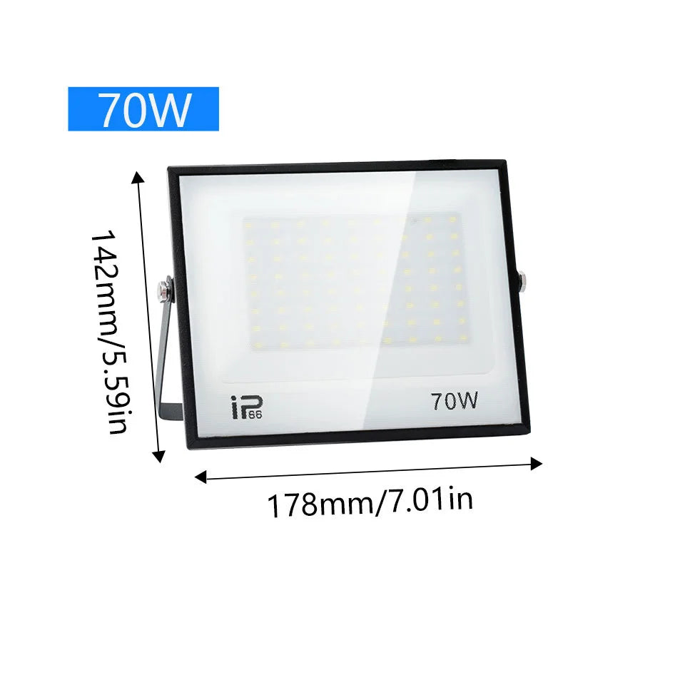 200W LED Flood Light 20W 30W 50W 70W 100W 150W 300WHigh Bright IP66 Waterproof Outdoor Lighting LED Spotlight Garden Floodlights