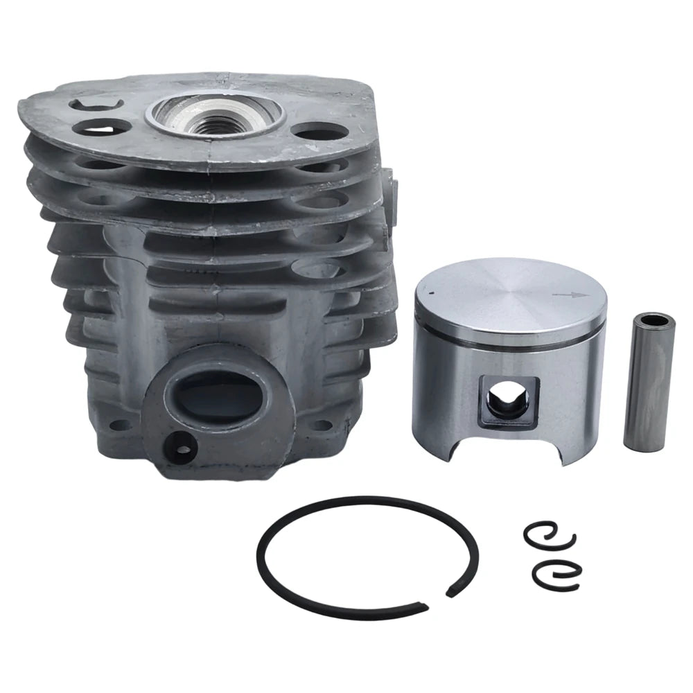 46mm Cylinder Piston Kit For Husqvarna 55 51 with Decompression Valve Intake Boot Gasket Needle Bearing Spark Plug Set Chainsaw