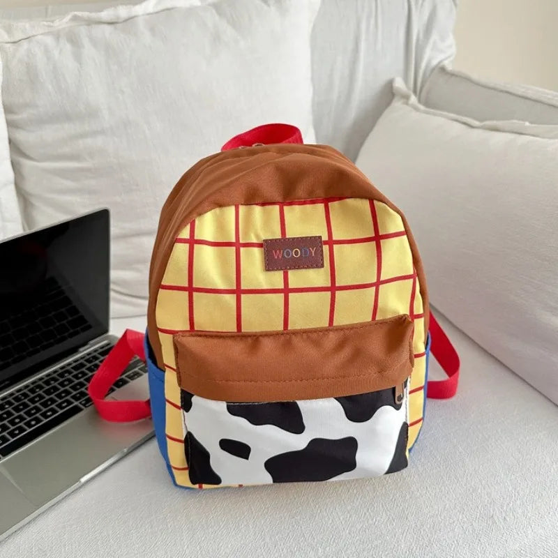 Cartoon Fashionable and Casual Women's Backpack Cute Cow Print Backpack Soft and Durable Fabric Backpack Suitable for Daily Use