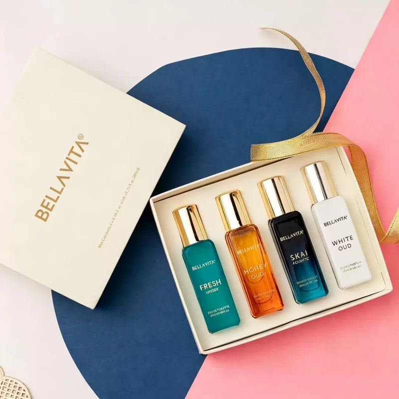 Bella Vita Men's Premium Perfume Gift Set – Rich Cologne Fragrance Collection | Women's Perfume Gift Set for Gifting