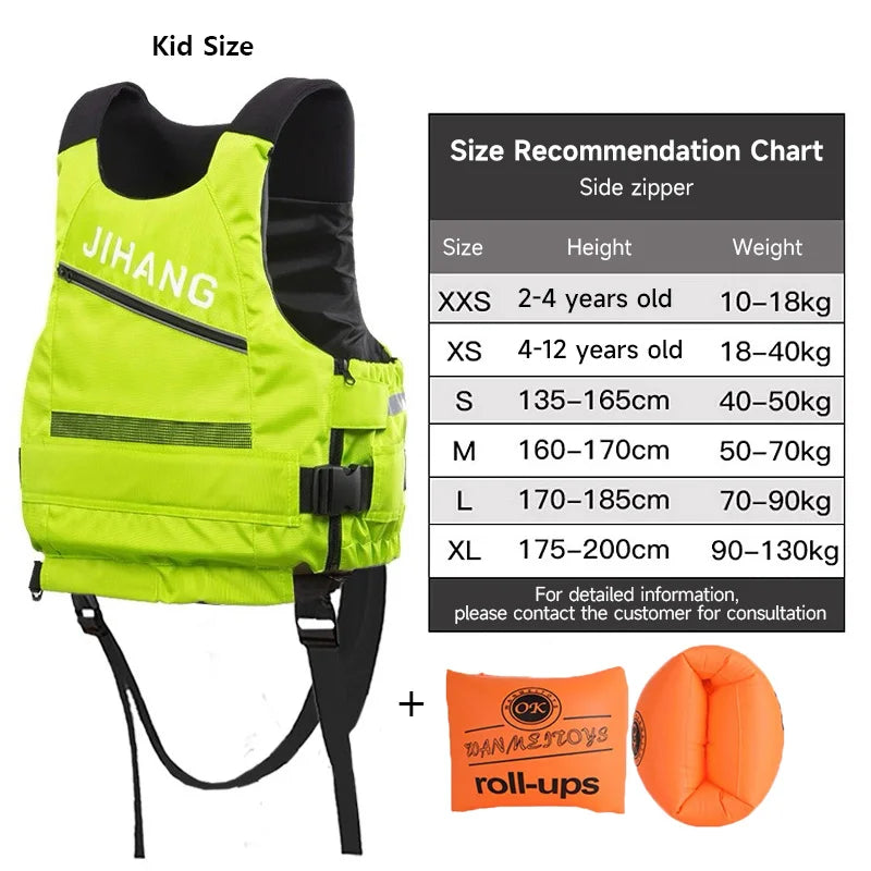 Life Vest for Adult Little Kids Girl Boy Life Jackets with Legs Strap Buoyancy Aid for SUP Kayak Fishing Swim Beach Watersports