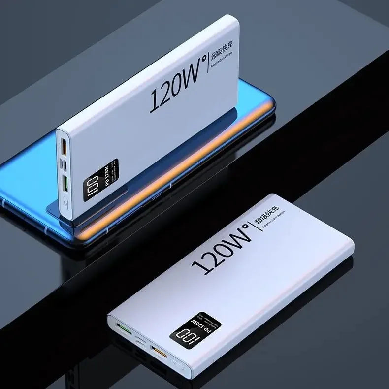 20000/50000/60000mAh PD Super Fast Charging Power Bank Ultra Slim Portable External Battery for IPhone Android
