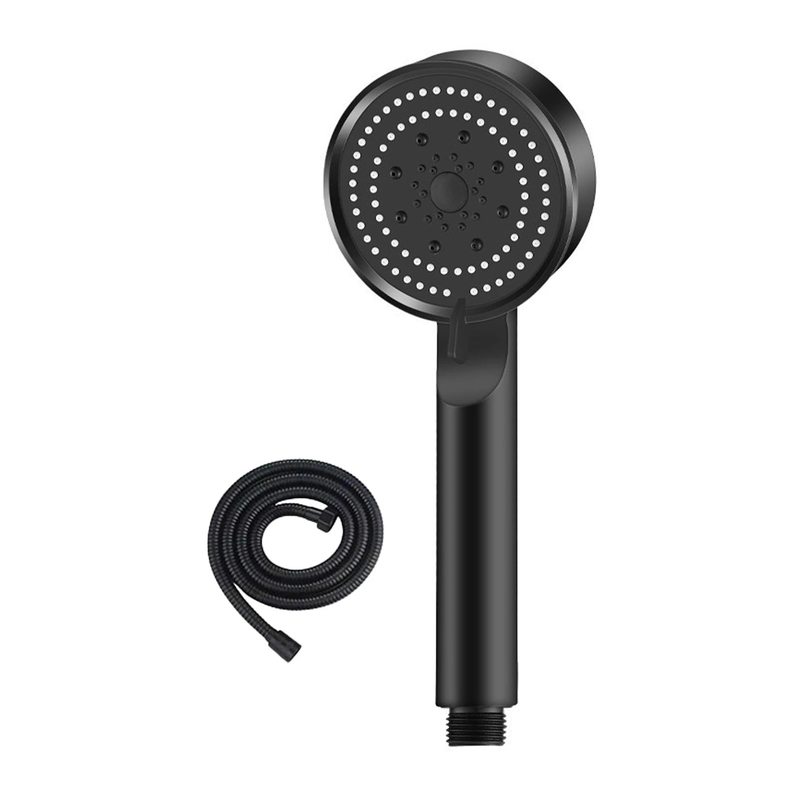Hydro Boost High Pressure Shower Head 5 Spray Modes Stainless Steel Water Saving Filter Showerhead With Strong Flow For Bathroom