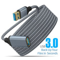 USB 3.0 Male-To-Female Extension Cable High-Speed Transmission Data Cable For Computer Camera Printer TV Extension Braided Cable