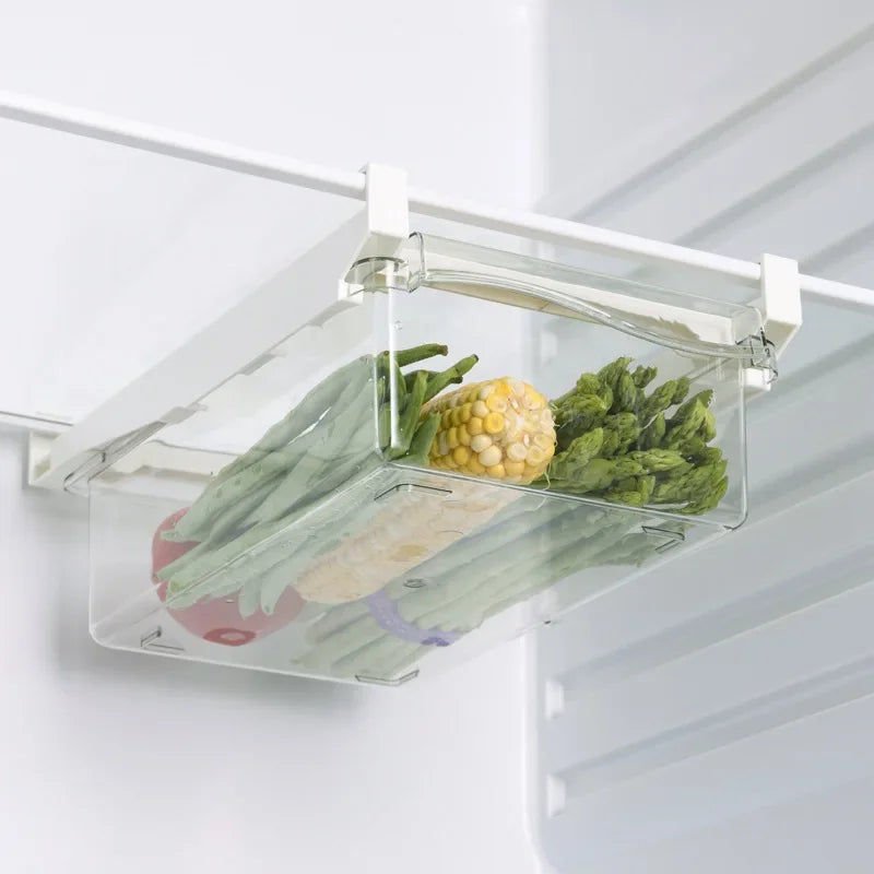 Fridge Organizer Fruit Egg Refrigerator Storage Rack Under-shelf Refrigerator Drawer Box Fresh keeping Kitchen Organizer