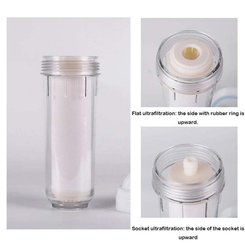 10 inch/1812 ultrafiltration membrane filter element household water purifier flat socket hollow fiber 0.01 micron UF membrane