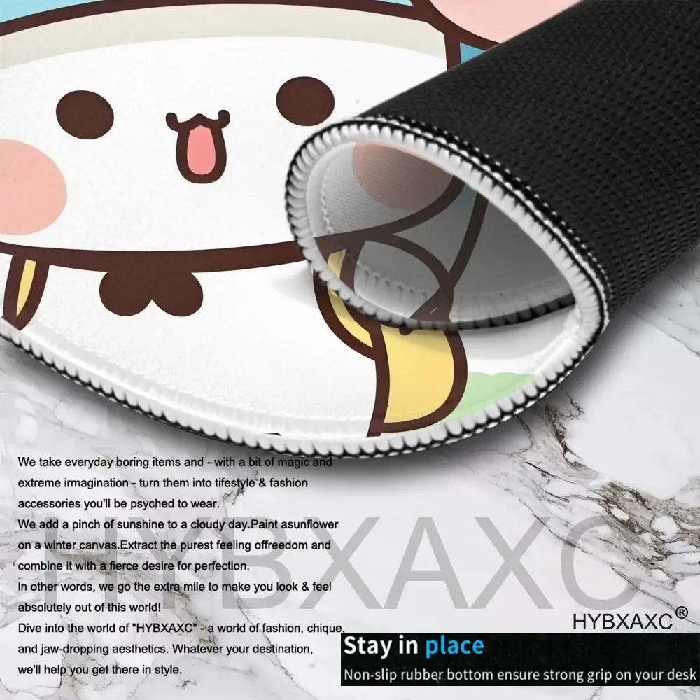 Cute Cartoon Couple DUDU BUBU Mousepad Small LockEdge Mouse Pad For Gamers Computer Desk Pad Rectangular Anti-slip Rubber