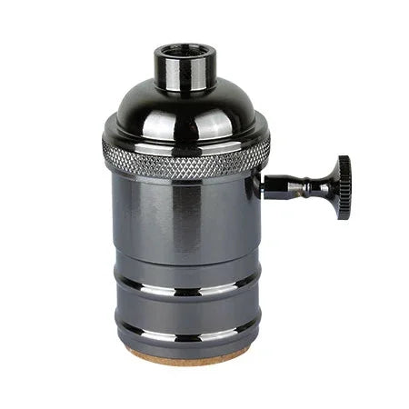 E27 Lamp Holder Vintage Edison Bulb Base Screw Bulb Base Aluminum Light 110V 220V Socket Industrial Retro Pendant Lampholder